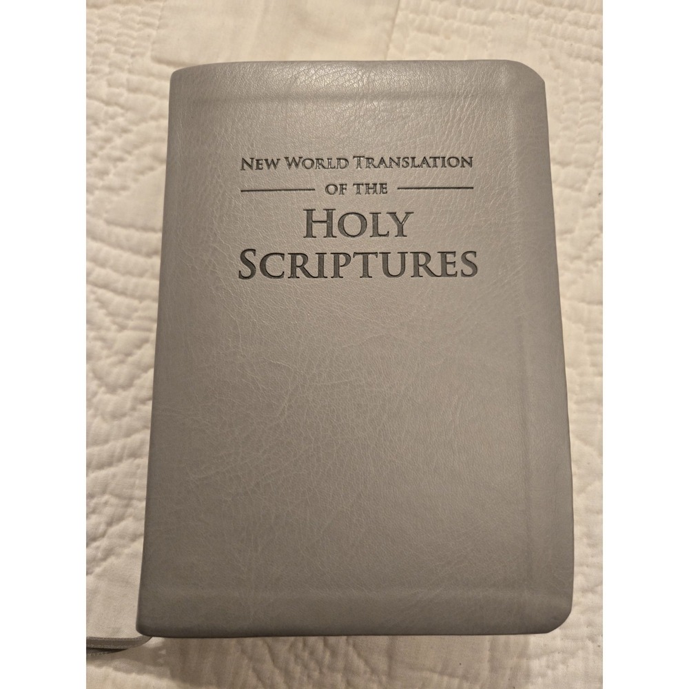 New World Translation of the Holy Scriptures 2013 Grey Faux Leather